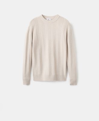 Men's Herringbone Structured Sweater