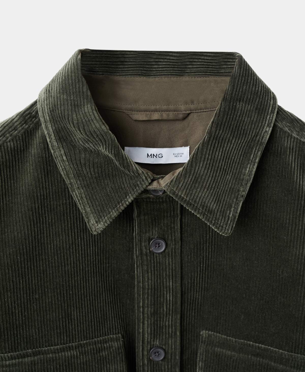Mango Men's Corduroy Pockets Overshirt