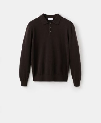 Men's Cashmere Polo Sweater