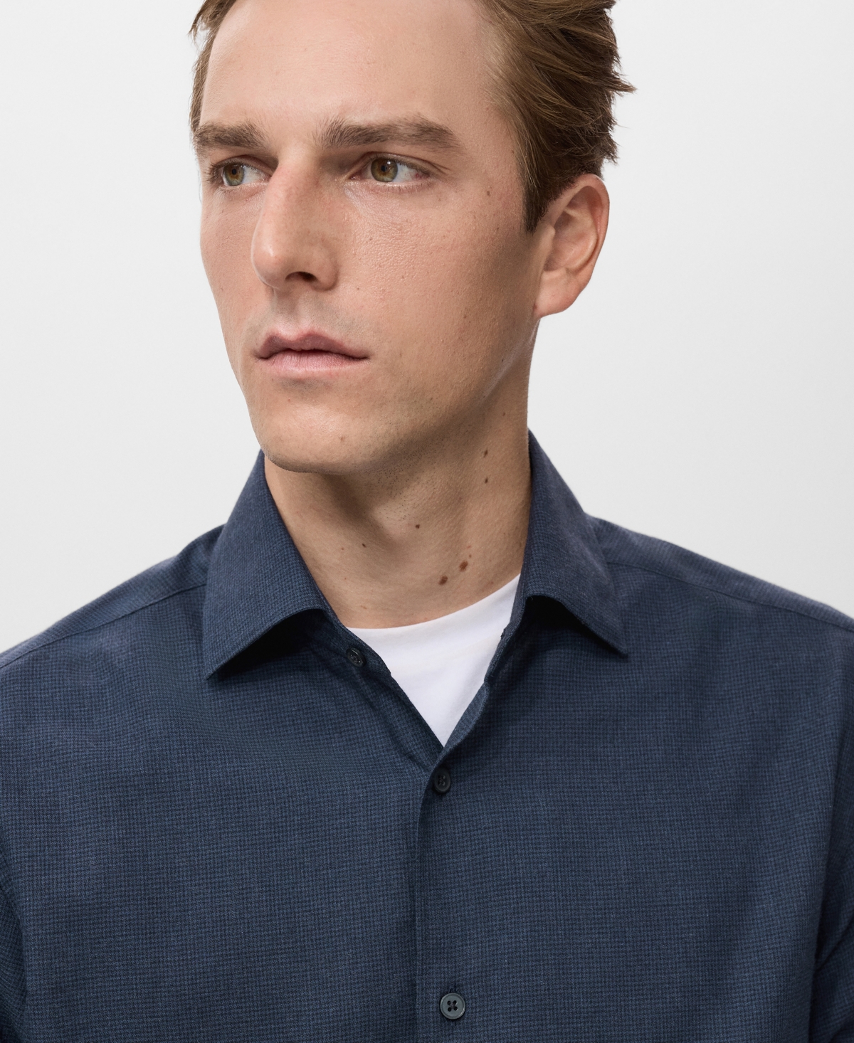 Mango Men's Regular-Fit Cotton Shirt