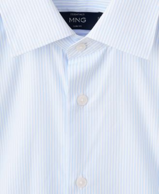Men's Cotton Striped Slim-Fit Shirt