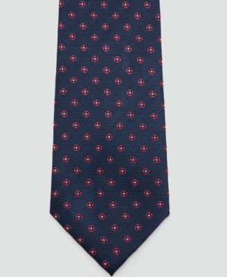 Men's Flower Patterned Silk Tie