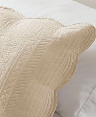 Tuscany Reversible Scalloped Edge 3-Pc. Quilt Set, Full/Queen