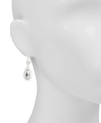 Silver tone Teardrop Earrings