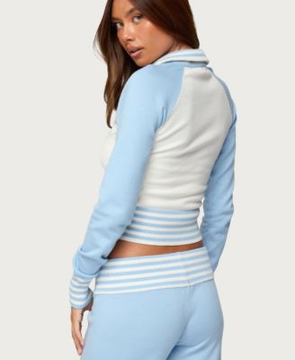 Women's Clarisse Contrast Stripey Cardigan