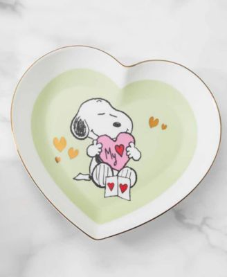 Snoopy Valentine's Day Heart Plates, Set of 4
