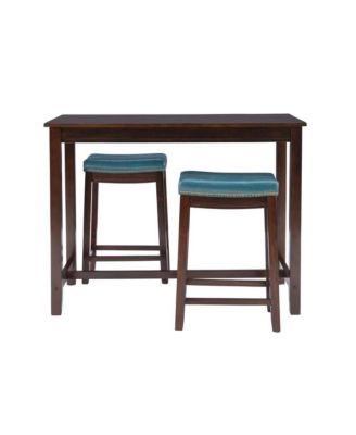 Claridge 3Pc Counter Set Brown Blue