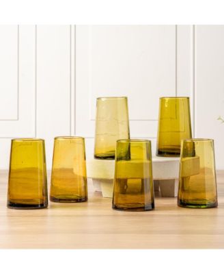 Blue Cone Glass Large - Set of 6