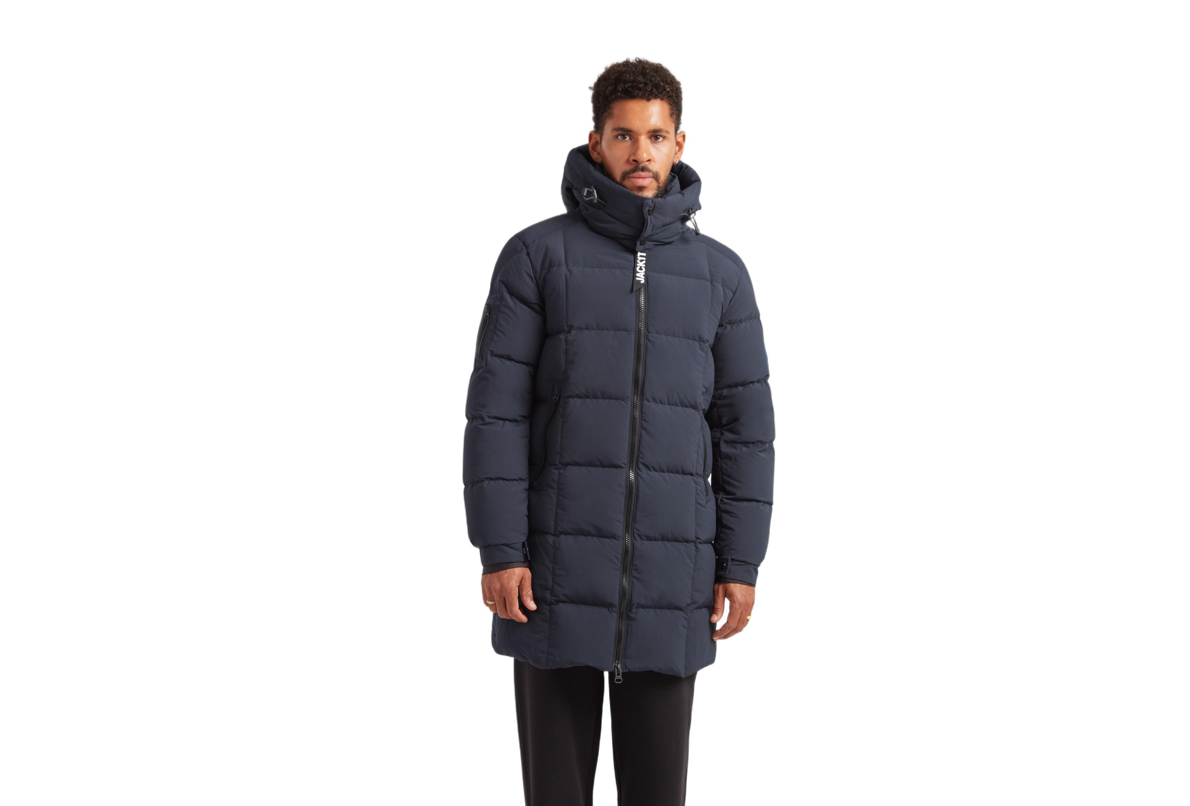 JACK1T Men's Ez Hooded Boxed Puffer Coat