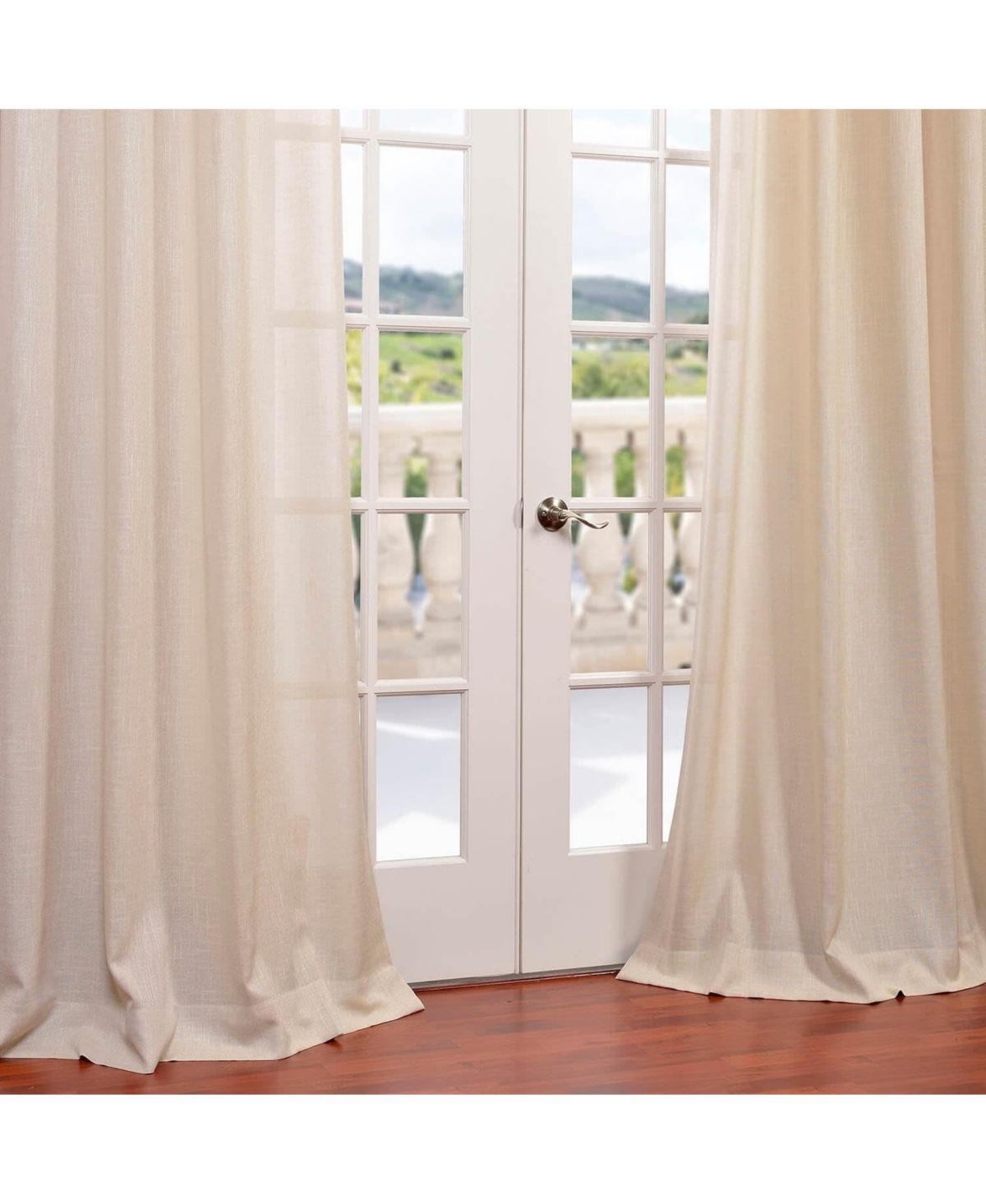 Half Price Drapes Grommet Faux Linen Curtain