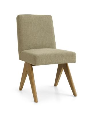 3-Piece Round Dining Table Set for 2, Small Kitchen Table with Rubberwood Legs and Upholstered Chairs for Apartment or Nook