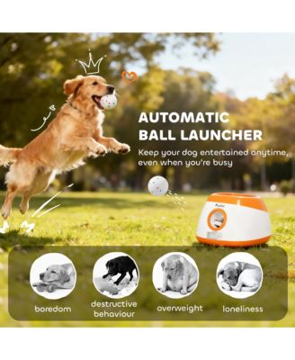 Automatic Dog Ball Launcher, Dog Ball Thrower, 26-79 FT Disce