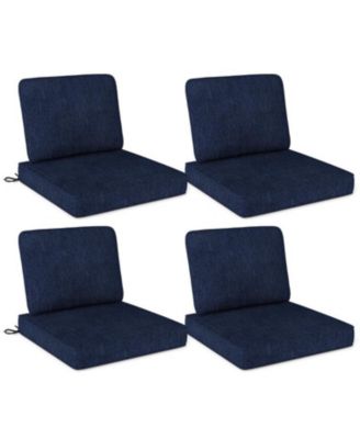 4-Piece Outdoor Chair Cushion Set with Removable Covers