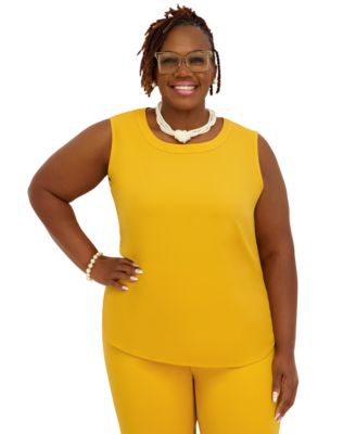 Women's Crewneck Sleeveless Top, Regular and Plus Size