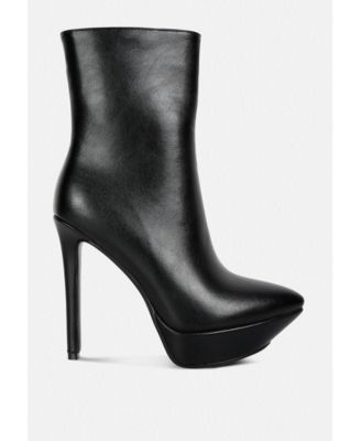 MAGNA Womens Platform Heel Ankle Boot