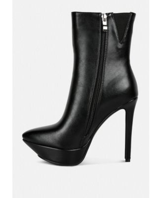 MAGNA Womens Platform Heel Ankle Boot