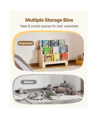 3-Tier Montessori Toddler Bookcase with Front-Facing Shelves