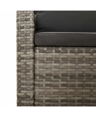 Garden Set of 1 Armchair  Poly rattan Medium Lightweight