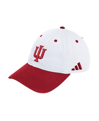 Men's and Women's White/Crimson Indiana Hoosiers Seasonal Baseball Slouch Adjustable Hat