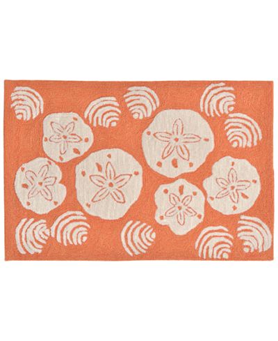Liora Manne Front Porch Indoor/Outdoor Shell Toss Coral Area Rug