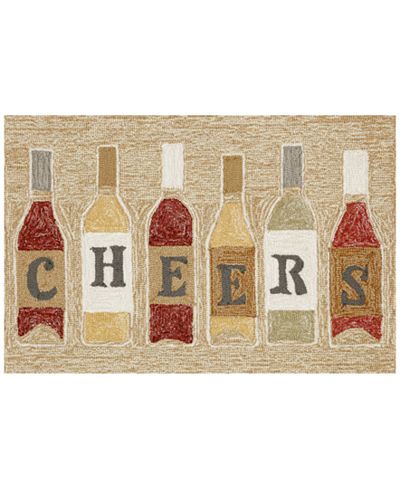 Liora Manne Front Porch Indoor/Outdoor Cheers Rose Area Rug