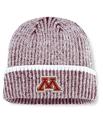 Men's Maroon/White Minnesota Golden Gophers Haze Cuffed Knit Hat
