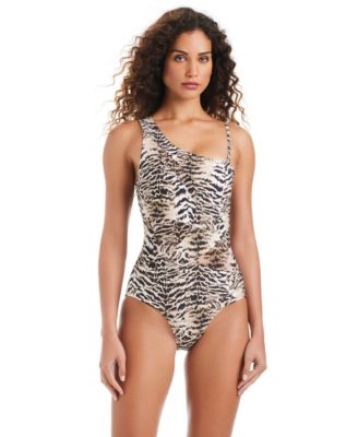Beyond Control - Women's The Tigress Printed One-Shoulder Swimsuit