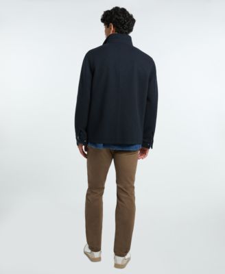 Men's Fully Lined Knit Shirt Jacket