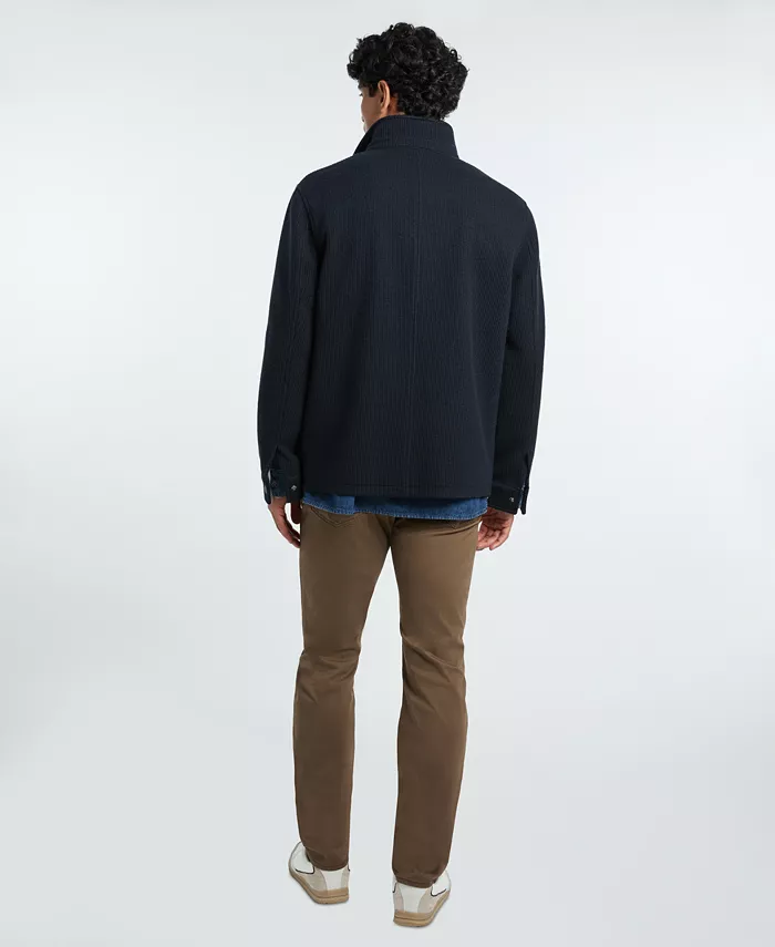 Men's Fully Lined Knit Shirt Jacket - thumbnail 7
