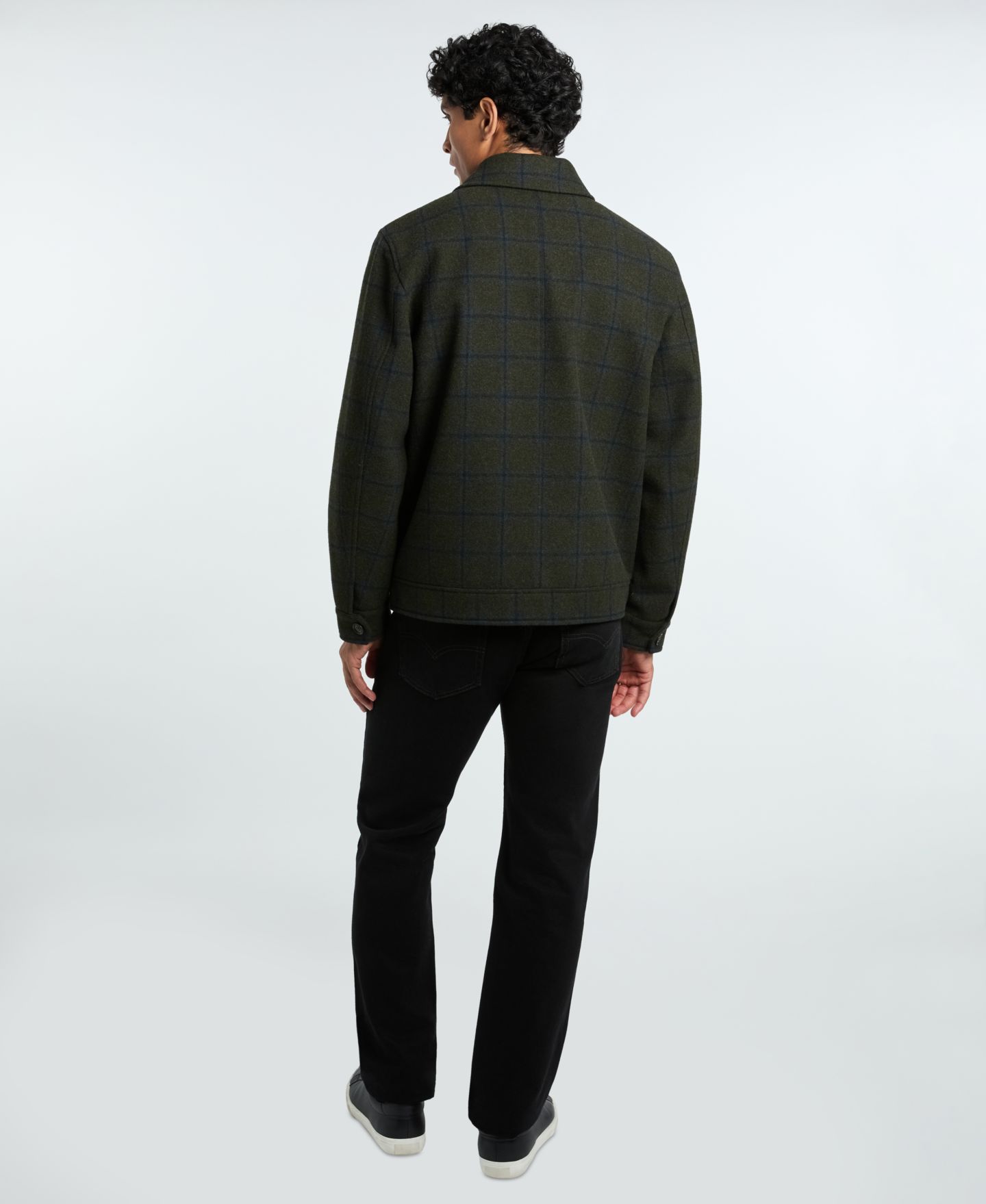 Мужская куртка Ted by Ted Baker Shirt Collar, цвет: Оливковый / Синий — фото 7