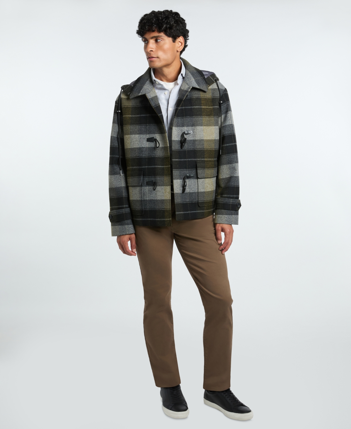 Ted by Baker Men's Plaid Toggle Jacket