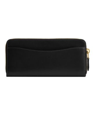 New York Slim Accordion Leather Zip Wallet