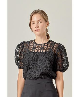 Women's Floral Texture Top