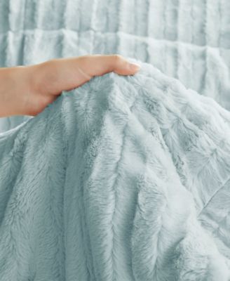 Duke Reversible Faux Fur 3-Pc. Comforter Set, King/California King