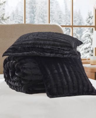 Duke Reversible Faux Fur 3-Pc. Comforter Set, King/California King