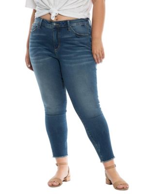 Women's Denim High Rise Ankle Skinny frayed hem in 28" inseam - Phoenix