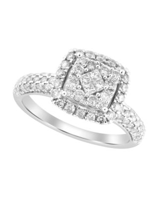 Diamond Ring (1 ct. t.w.) in 10k White Gold