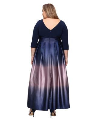 Plus Size Ombr&eacute; Ballgown 