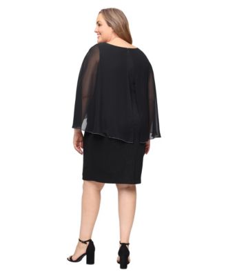 Plus Size Crewneck Sheath Dress