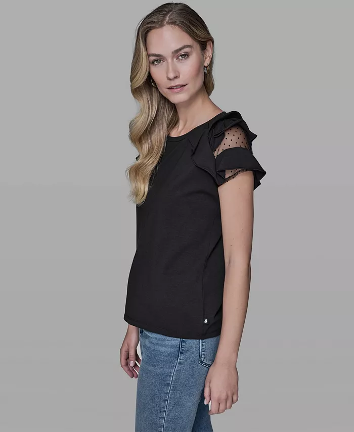 Women's Ruffle-Sleeve Pull-On Top - thumbnail 9