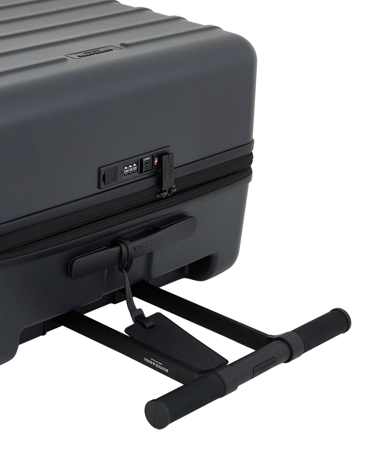 Scotch & Soda Tilburg 24" Check-in Trunk Suitcase In Black