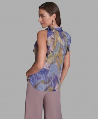 Women's Halter Tie-Neck Sleeveless Top