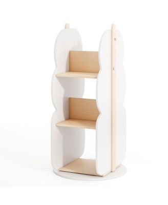 Kid's Rotating Bookshelf w/5 Shelves 360° Rotatable Display Shelf for Kid's Room