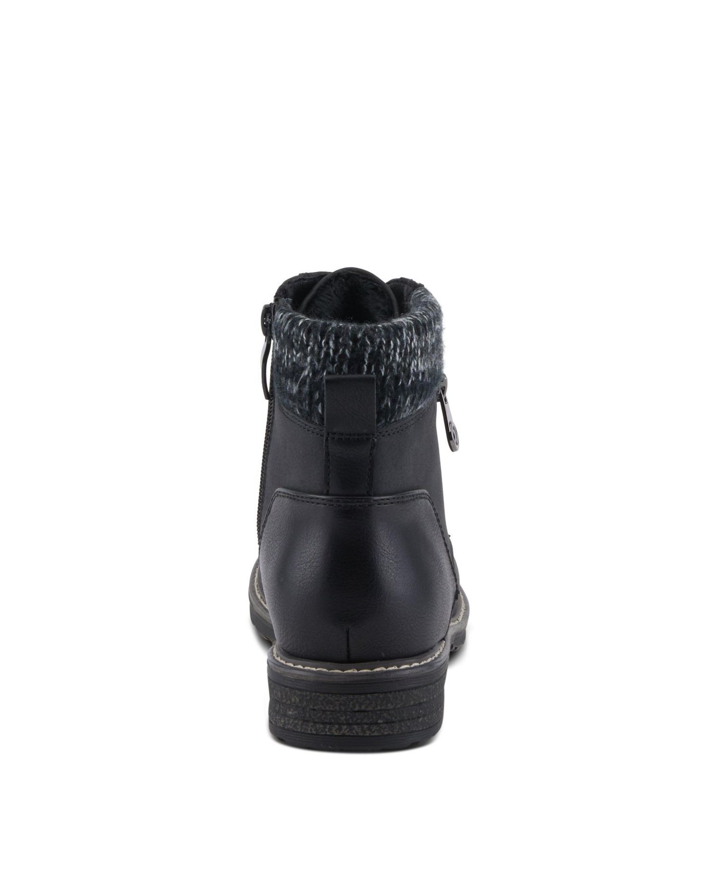 Женские ботинки Patrizia Women s Jadelyn Hiker-Inspired Lace-Up Boots with Sweater Collar and Zipper, цвет: Чёрный — фото 4