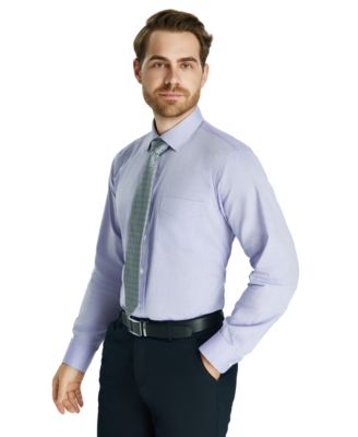 Men's Pinpoint Solid Dress Shirt