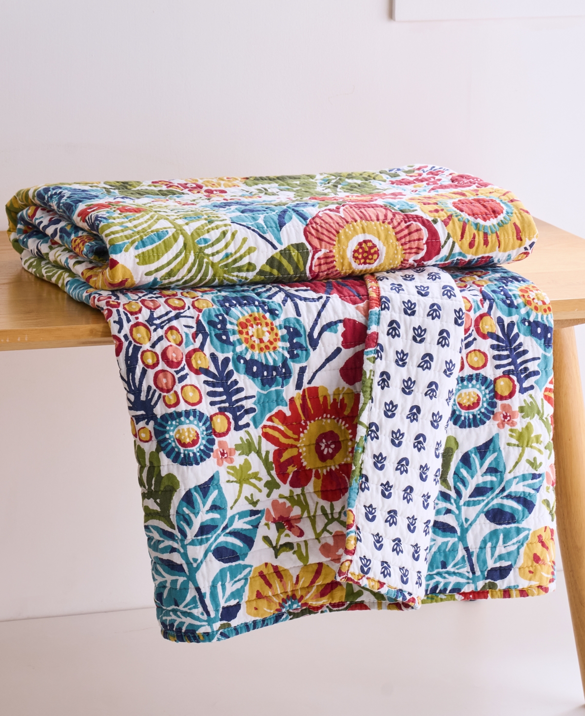 Levtex Night Garden Reversible Quilted Throw, 50" x 60"