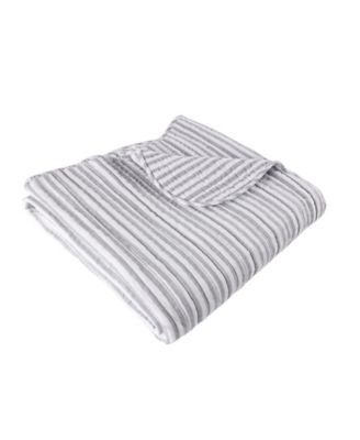 Martha Stripe Reversible Quilted Throw, 50" x 60"