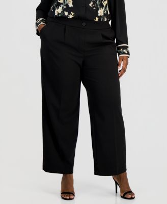 Plus Size High Rise Pull-On Pants