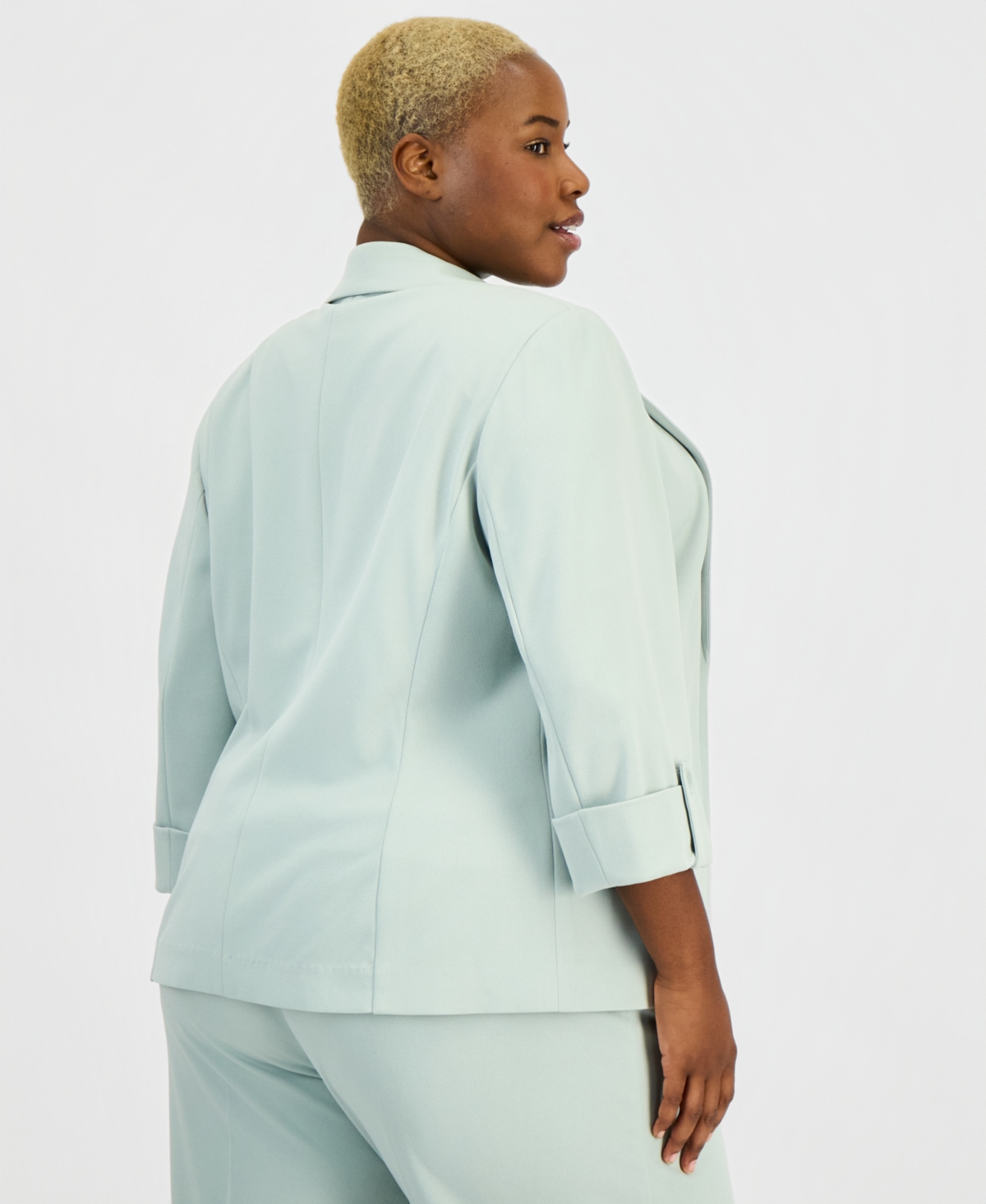 Anne Klein Essentials Plus Notched Collar Blazer