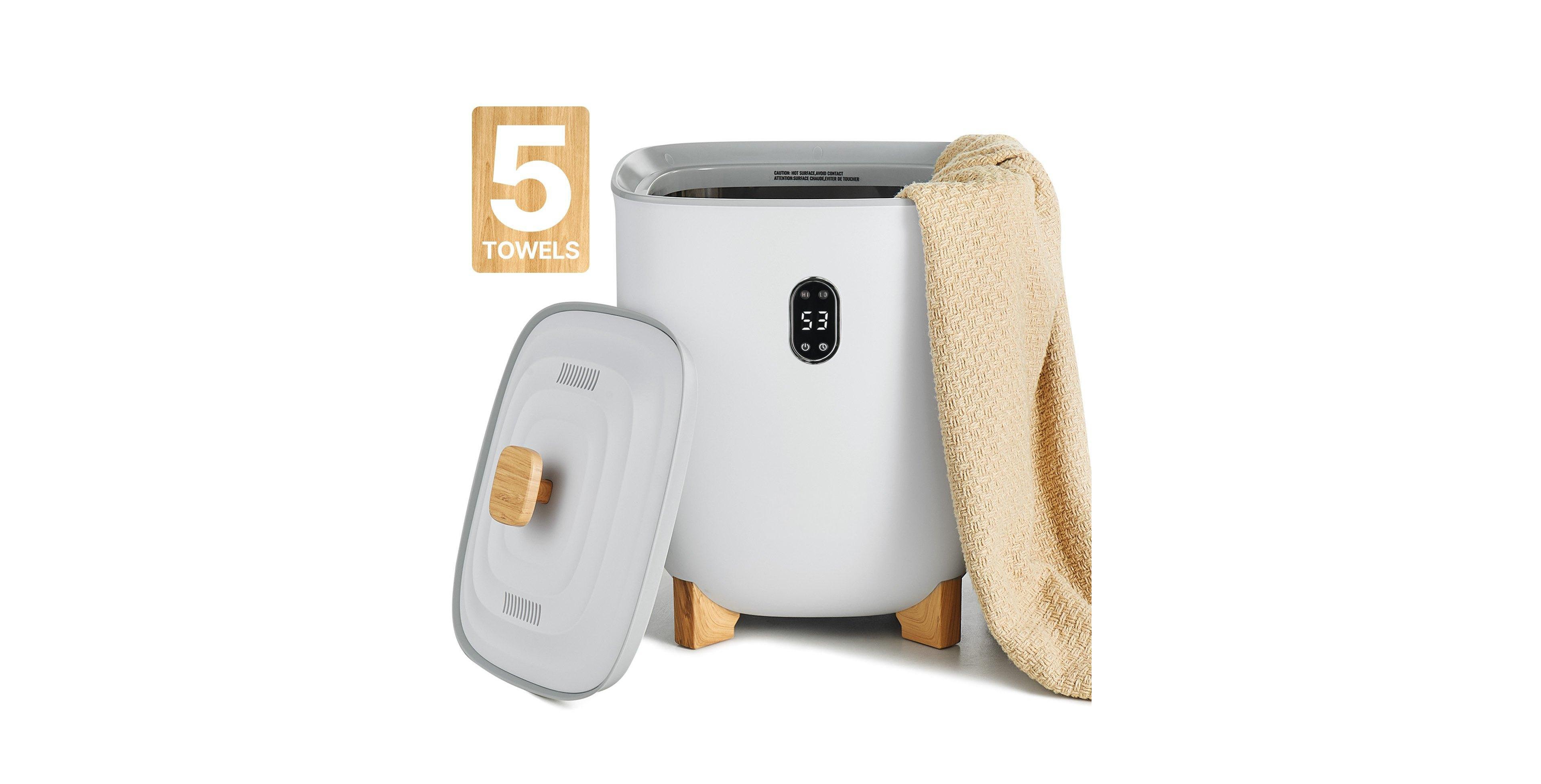 Ecooso Towel Warmers for Bathroom, 25 L Towel Warmer Bucket with Auto Shut Off for Spa Fits up to 5 Oversized Bath Towels, Blankets, Clothes